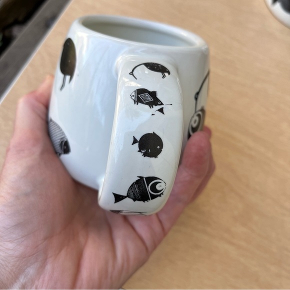 The Treasure Chest Vintage 1998 Mimbres Fish Mug Design #215 Set Of 2 - Picture 11 of 16